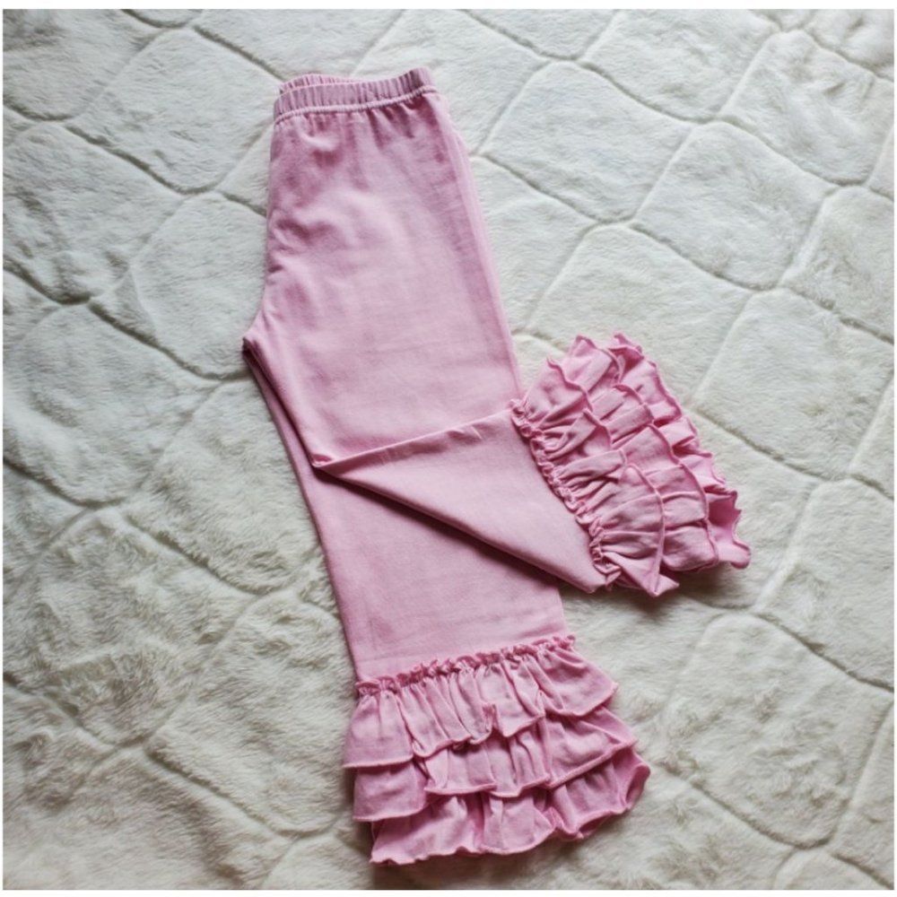 Adorable Essentials pink carpi length ruffled icings Size 10t spring easter summ